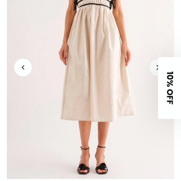 NWOT Sofie the Label midi dress with side tie - Picture 2 of 7